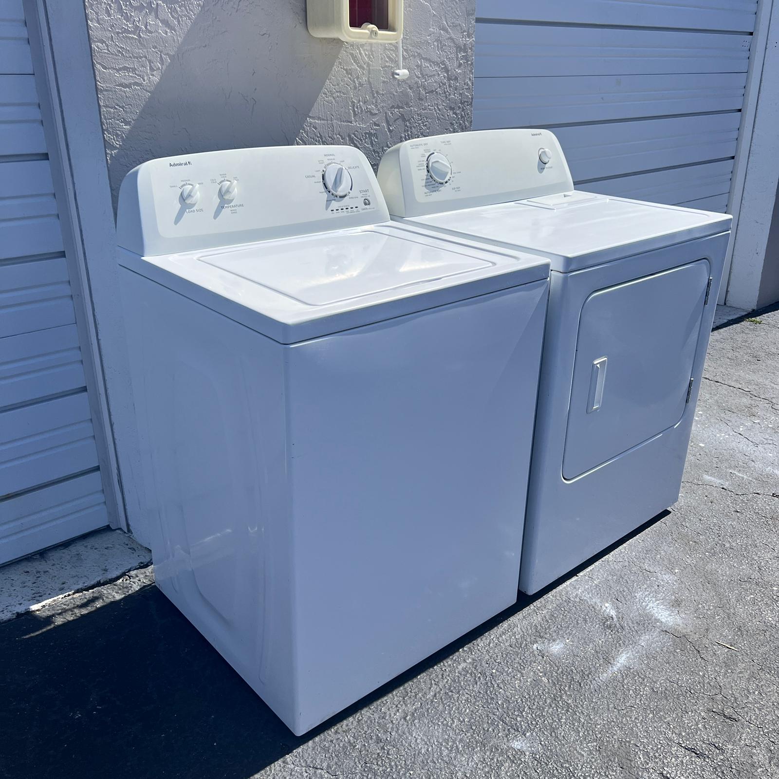 Admiral Washer and Dryer Set Admiral Washer and Dryer Set